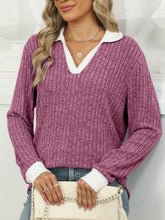 Load image into Gallery viewer, Johnny Collar Long Sleeve T-Shirt
