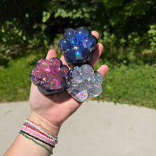 Load image into Gallery viewer, Squishy Toy - Paw Print, Galaxy Glitter
