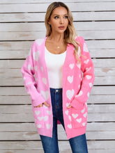 Load image into Gallery viewer, Angel Wings Heart Open Front Long Sleeve Cardigan
