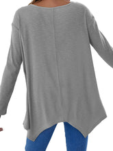 Load image into Gallery viewer, Full Size V-Neck Long Sleeve T-Shirt
