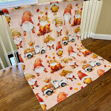 Load image into Gallery viewer, Blanket Halloween #32 - Fall Gnomes - PREORDER ends 7/25
