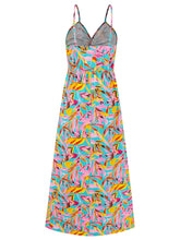Load image into Gallery viewer, Twisted Printed V-Neck Cami Dress
