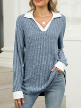 Load image into Gallery viewer, Johnny Collar Long Sleeve T-Shirt
