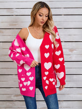 Load image into Gallery viewer, Angel Wings Heart Open Front Long Sleeve Cardigan
