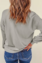 Load image into Gallery viewer, Bow Graphic Round Neck Long Sleeve Sweatshirt
