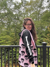 Load image into Gallery viewer, Tote Bag - Knit Sweater - Halloween Skull - PREORDER 8/18-8/21
