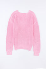 Load image into Gallery viewer, V-Neck Drop Shoulder Sweater

