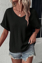 Load image into Gallery viewer, V-Neck Short Sleeve Blouse
