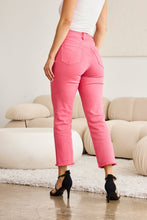 Load image into Gallery viewer, RFM Crop Dylan Full Size Tummy Control High Waist Raw Hem Jeans
