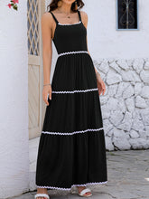 Load image into Gallery viewer, Tiered Square Neck Maxi Cami Dress
