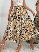 Load image into Gallery viewer, Printed Elastic Waist Midi Skirt
