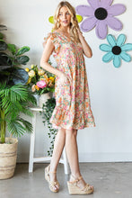 Load image into Gallery viewer, Heimish Full Size Floral Ruffled V-Neck Dress
