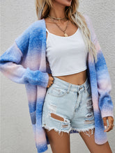 Load image into Gallery viewer, Angel Wings Full Size Pocketed Open Front Gradient Cardigan
