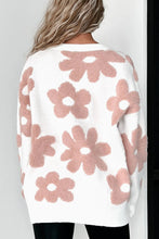 Load image into Gallery viewer, Flower Round Neck Long Sleeve Knit Top
