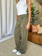 Load image into Gallery viewer, RFM Full Size High Rise Garment Dye Wide Leg  Jeans
