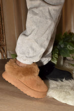 Load image into Gallery viewer, WILD DIVA Faux-Fur Platform Slip On Booties
