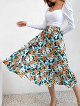 Load image into Gallery viewer, Printed Elastic Waist Midi Skirt
