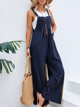 Load image into Gallery viewer, Full Size Square Neck Wide Strap Overalls
