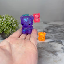 Load image into Gallery viewer, Figurine Silicone Squishy Toy - Glitter Gummy Bear
