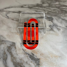 Load image into Gallery viewer, Jumbo Paperclip - Red Crayon

