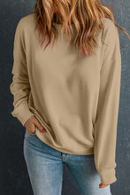 Load image into Gallery viewer, Round Neck Dropped Shoulder Sweatshirt
