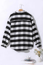 Load image into Gallery viewer, Plaid Button Up Long Sleeve Jacket
