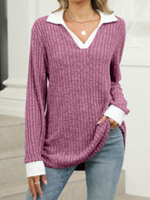 Load image into Gallery viewer, Johnny Collar Long Sleeve T-Shirt

