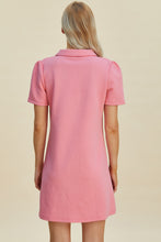 Load image into Gallery viewer, Double Take Full Size Texture Short Sleeve Dress
