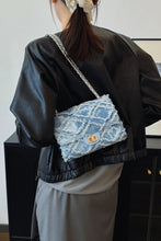 Load image into Gallery viewer, Raw Hem Denim Crossbody Bag
