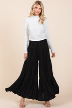 Load image into Gallery viewer, Mittoshop Tier Detail Smocked Elastic Waist Wide Leg Pants
