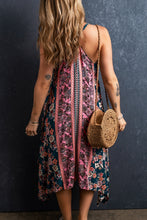 Load image into Gallery viewer, Printed V-Neck Midi Cami Dress
