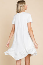 Load image into Gallery viewer, Culture Code Full Size Short Sleeve Ruffled Asymmetric Hem Dress
