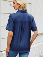 Load image into Gallery viewer, Collared Neck Short Sleeve Shirt
