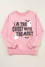 Load image into Gallery viewer, Graphic Round Neck Long Sleeve Sweatshirt
