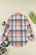 Load image into Gallery viewer, Plaid Button Up Long Sleeve Shacket
