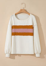 Load image into Gallery viewer, Color Block Long Sleeve Sweatshirt
