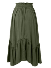 Load image into Gallery viewer, Smocked Waist Band Ruched Layered Skirt
