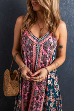 Load image into Gallery viewer, Printed V-Neck Midi Cami Dress
