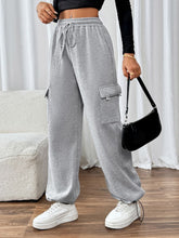 Load image into Gallery viewer, Perfee Drawstring Elastic Waist Joggers with Pockets
