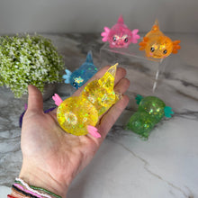 Load image into Gallery viewer, Squishy Toy - Axolotl, Glitter
