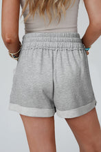 Load image into Gallery viewer, Drawstring High Waist Shorts with Pockets
