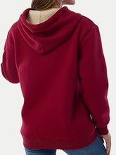 Load image into Gallery viewer, Drawstring Long Sleeve Hoodie with Kangaroo Pocket
