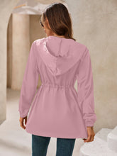 Load image into Gallery viewer, Ivy Lane Outdoor Waterproof Long Sleeve Hooded Windbreaker

