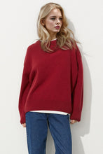 Load image into Gallery viewer, Basic Bae Round Neck Dropped Shoulder Long Sleeve Sweater
