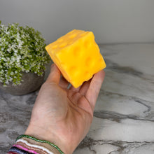 Load image into Gallery viewer, Stress Squishy Toy - Cheese Cube, Medium
