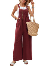 Load image into Gallery viewer, Full Size Square Neck Wide Strap Overalls
