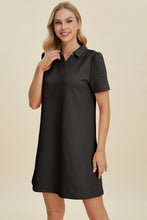 Load image into Gallery viewer, Double Take Full Size Texture Short Sleeve Dress
