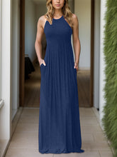 Load image into Gallery viewer, Full Size Grecian Neck Dress with Pockets
