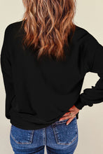 Load image into Gallery viewer, Rhinestone LOVE Round Neck Long Sleeve Sweatshirt
