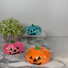 Load image into Gallery viewer, Squishy Toy - Halloween Glitter Pumpkin

